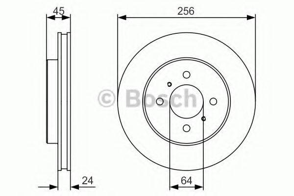 гальмівний диск BOSCH 0 986 479 R18