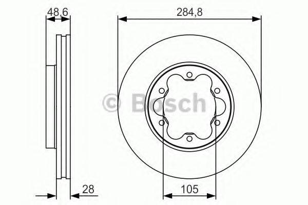 гальмівний диск BOSCH 0 986 479 R27