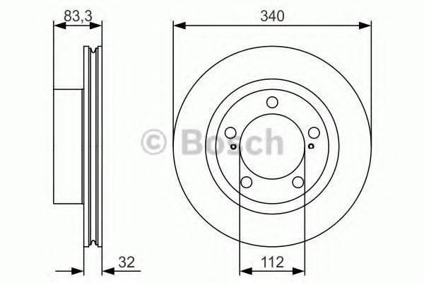 гальмівний диск BOSCH 0 986 479 R29