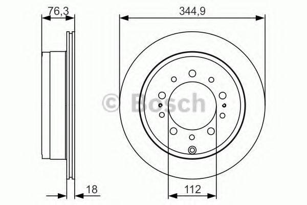 гальмівний диск BOSCH 0 986 479 R32