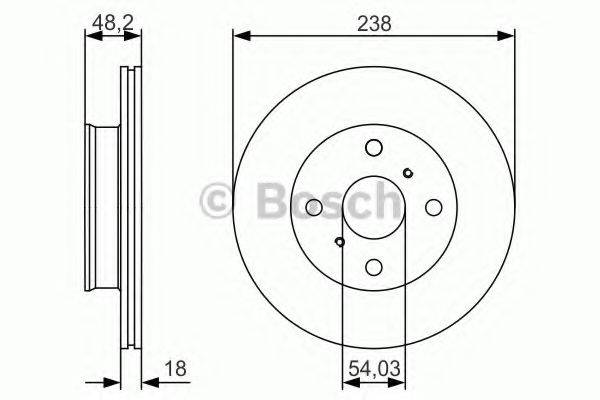 гальмівний диск BOSCH 0 986 479 R75