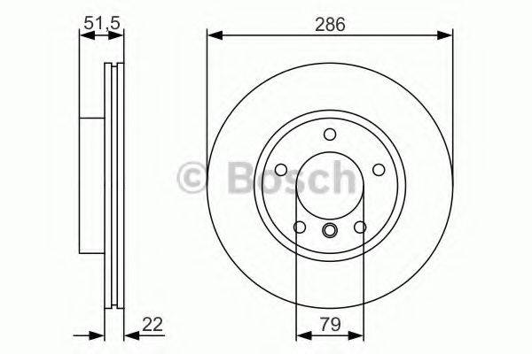 гальмівний диск BOSCH 0 986 479 S10