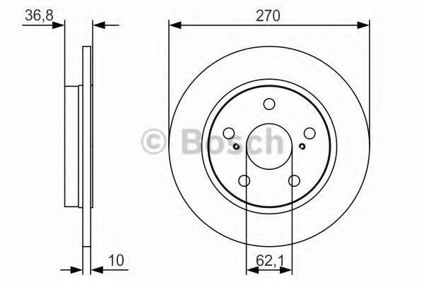 гальмівний диск BOSCH 0 986 479 S64