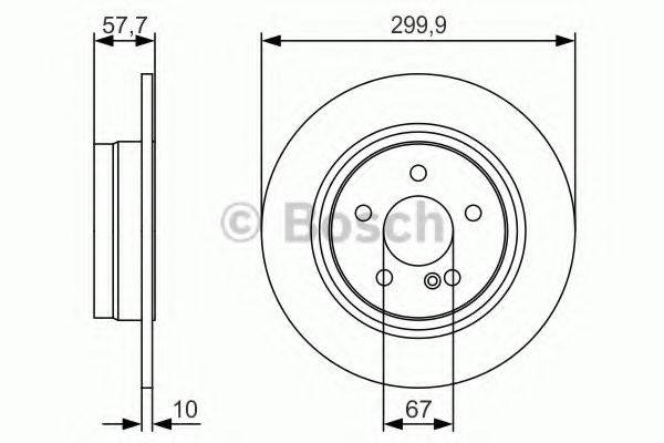 гальмівний диск BOSCH 0 986 479 S92