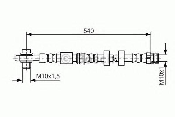 Гальмівний шланг BOSCH 1 987 481 566