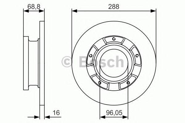 гальмівний диск BOSCH 0 986 479 A50