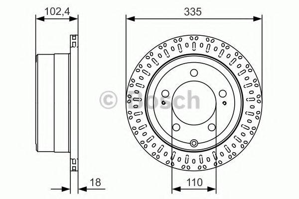 гальмівний диск BOSCH 0 986 479 A61