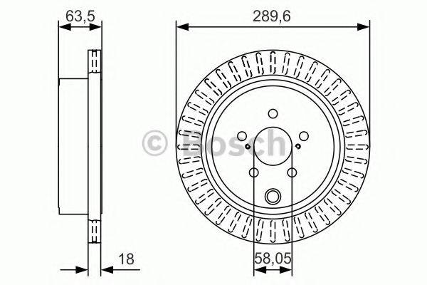 гальмівний диск BOSCH 0 986 479 A83