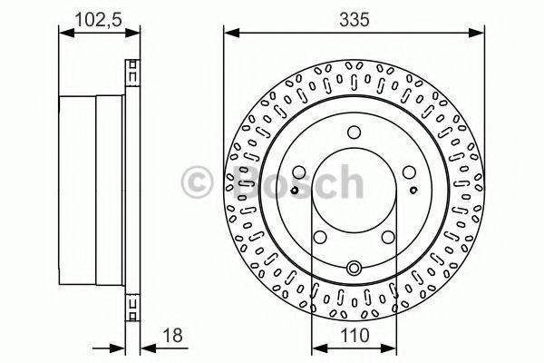 гальмівний диск BOSCH 0 986 479 U32