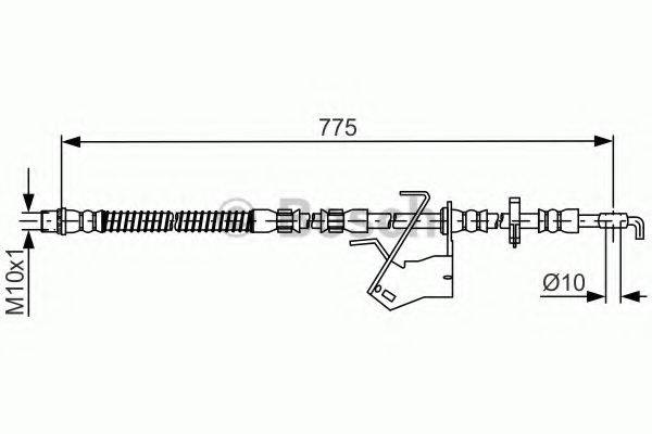 Гальмівний шланг BOSCH 1 987 481 685