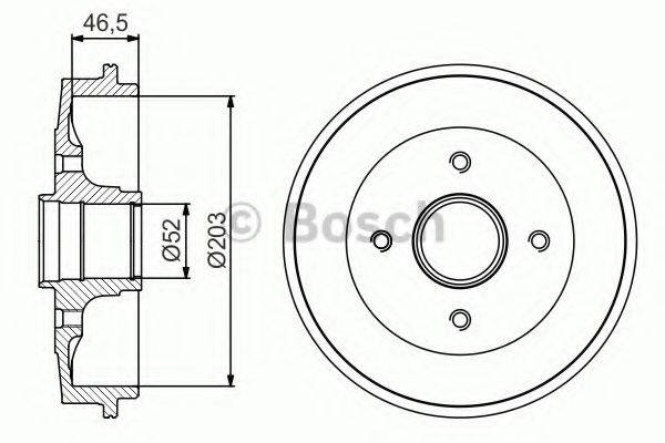 Гальмівний барабан BOSCH 0 986 477 184