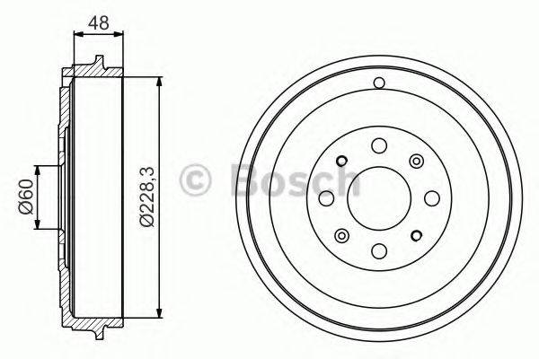 Гальмівний барабан BOSCH 0 986 477 208