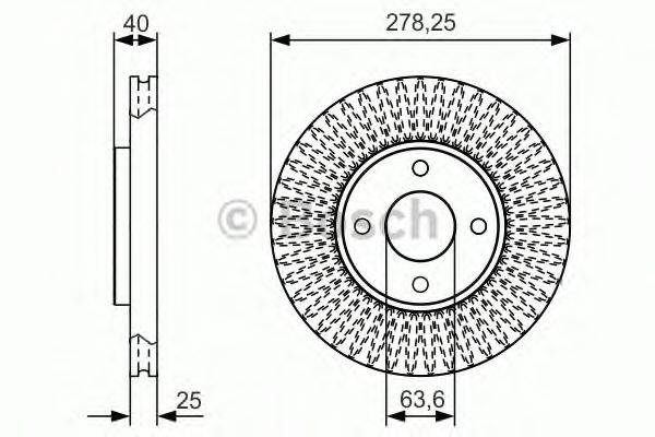 гальмівний диск BOSCH 0 986 479 C48