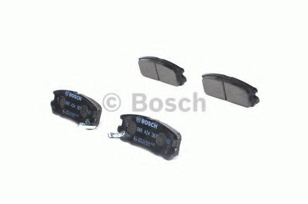 Комплект гальмівних колодок, дискове гальмо BOSCH 0 986 424 367