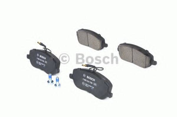 Комплект гальмівних колодок, дискове гальмо BOSCH 0 986 424 789