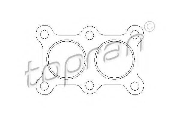 Прокладка, труба вихлопного газу TOPRAN 108 180