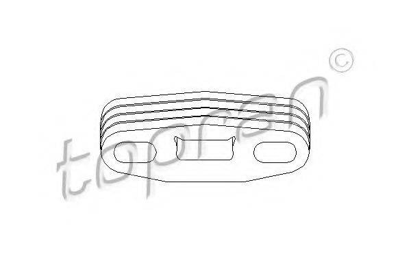 Кронштейн, глушник TOPRAN 201 716