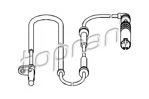 Датчик, частота обертання колеса TOPRAN 501 080