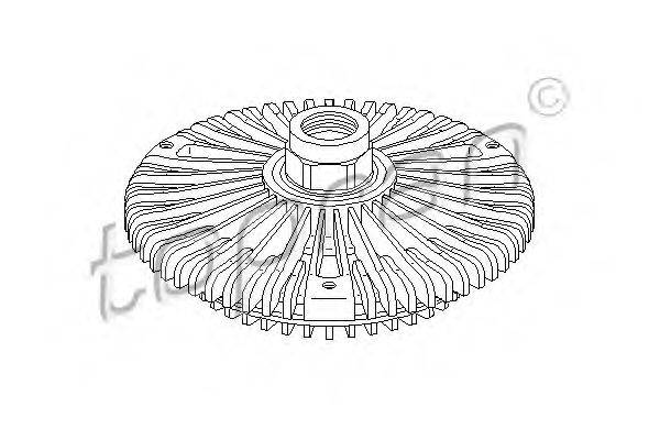 Зчеплення, вентилятор радіатора TOPRAN 111 436