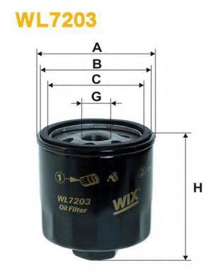 Масляний фільтр WIX FILTERS WL7203