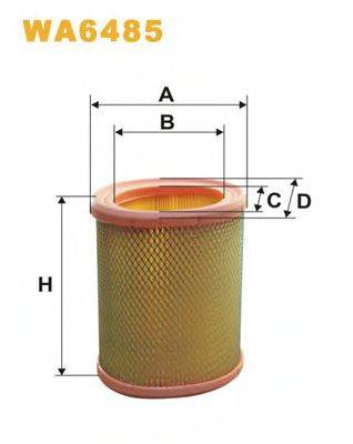 Повітряний фільтр WIX FILTERS WA6485