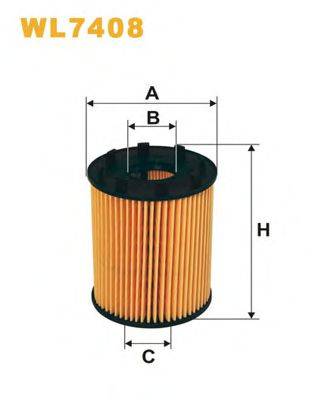 Масляний фільтр WIX FILTERS WL7408