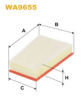 Повітряний фільтр WIX FILTERS WA9655