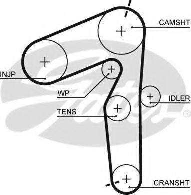 Ремінь ГРМ GATES 5500XS