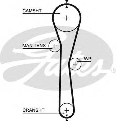 Ремінь ГРМ GATES 5577XS