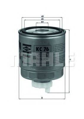 Паливний фільтр KNECHT KC 76