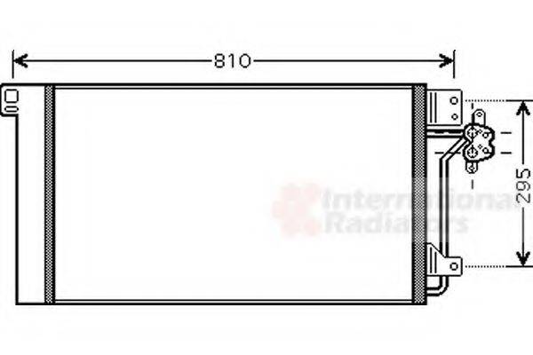 Конденсатор, кондиціонер VAN WEZEL 58005236