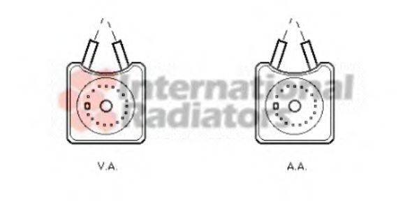 масляний радіатор, моторне масло VAN WEZEL 58003215