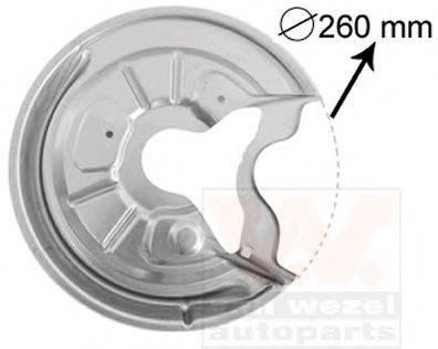 Відбивач, диск гальмівного механізму VAN WEZEL 7622374