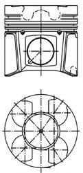 Поршень KOLBENSCHMIDT 40079600