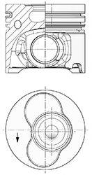 Поршень KOLBENSCHMIDT 41091600