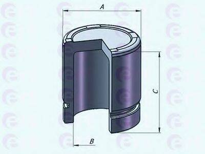 Поршень, корпус скоби гальма ERT 150841-C