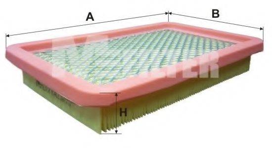 Повітряний фільтр MFILTER K 412