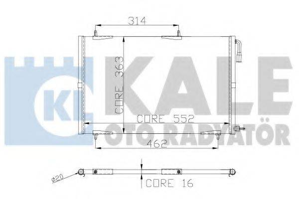 Конденсатор, кондиціонер KALE OTO RADYATOR 248300