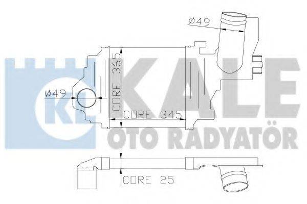 Інтеркулер KALE OTO RADYATOR 348100