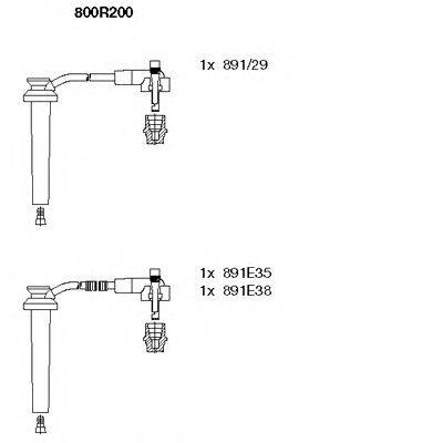 Комплект дротів запалення BREMI 800R200