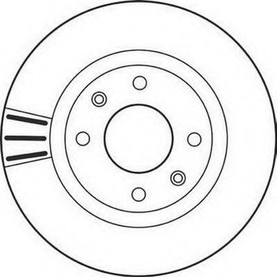 гальмівний диск JURID 562128JC