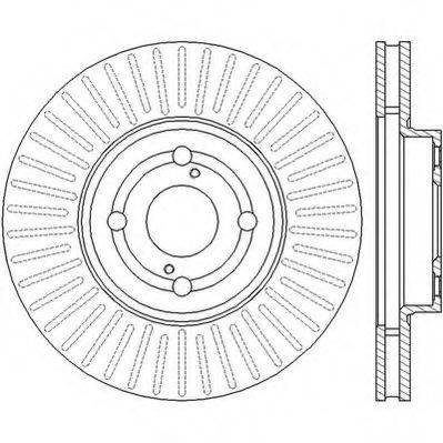 гальмівний диск JURID 562435JC
