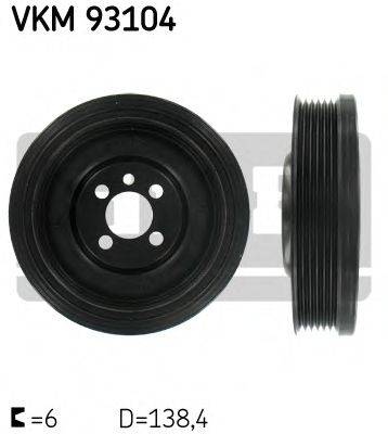 Ремінний шків, колінчастий вал SKF VKM 93104