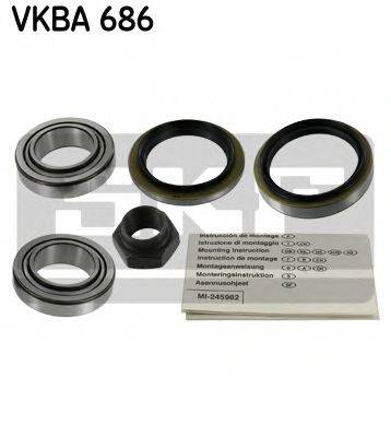 Комплект підшипника ступиці колеса SKF VKBA 686