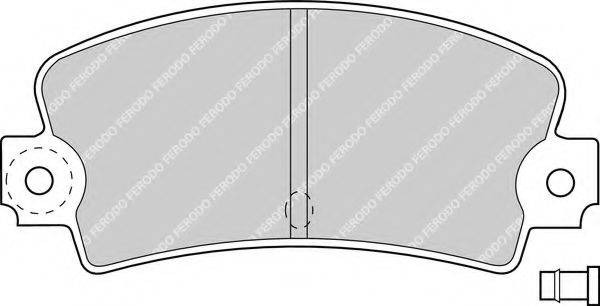 Комплект гальмівних колодок, дискове гальмо FERODO FDB114