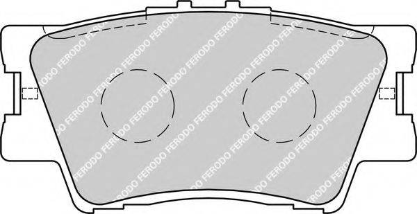 Комплект гальмівних колодок, дискове гальмо FERODO FDB1892