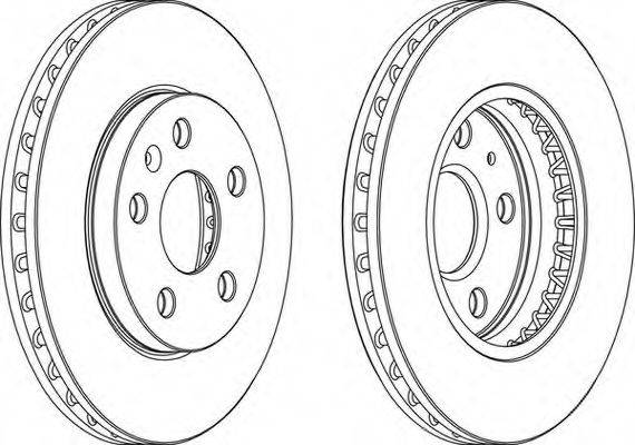 гальмівний диск FERODO DDF1721C