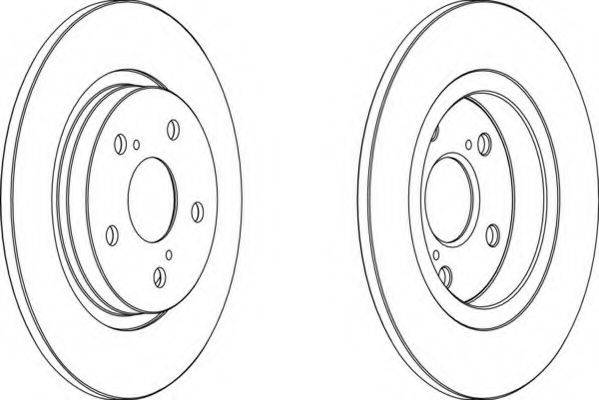 гальмівний диск FERODO DDF1755