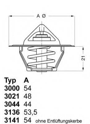 Термостат, що охолоджує рідину WAHLER 3136.82D50