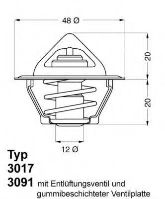 Термостат, що охолоджує рідину WAHLER 3017.87D2